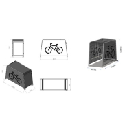 Consigne à vélo individuelle robuste, modulaire et élégant, conçue pour les cyclistes urbains - Citybox_4