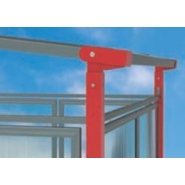 Abri vélos classique bicolore MILAN - style moderne et toiture coupe-vent_4