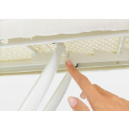 Table à repasser taille A -110 x 30 cm, pour fer vapeur - Cotton Flower Brabantia A, réglable en hauteur, repose-fer à vapeur pour gauchers et droitiers_4