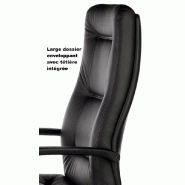 Fauteuil Directionnel en cuir Max 2 - Sitek - cuir noir_4