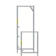 Échafaudage de façade RHU 070/100 - cadre en acier galvanisé - système Bosta_4