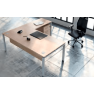 Bureau de direction contemporain avec un piétement métal arche - Astro - Buronomic_4