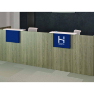 Banque d'accueil moderne et lumineuse - IMAGE avec personnalisation et design contemporain_4