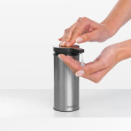 Distributeur de savon Brabantia Profile - Acier Mat Anti-empreintes digitales - Volume 200ml - Pompe anti-goutte - Base antidérapante_4