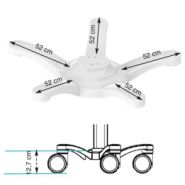 E Cart LD 2 - Chariot informatique médical pré-configuré pour écran - Ergonoflex - 25 kg_4