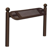 Assis-debout Boule - Structure en tube acier Ø 76mm - Assise perforée - Hauteur 747mm_4