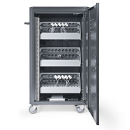 Chariot à tablettes pour 48 tablettes / 36 ordinateurs portables avec fonction de charge - ECOCART 48S - dimensions 830 x 650 x 1290 mm_4