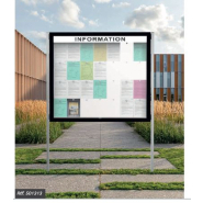 Vitrine d'extérieur contemporaine EDGE - Finitions haut de gamme - Épaisseur 54 et 80mm - Idéale pour hall d'hôtel, bâtiment administratif_4