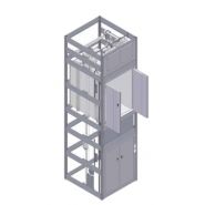 Système de levage industriel BKG - Capacité 750 kg avec portes palières sécurisées