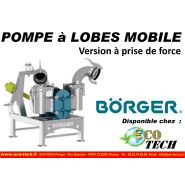 Pompe Börger sur remorque simple ou double essieu