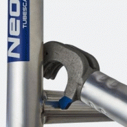 Échafaudage roulant aluminium Neolium 200 Box - Comabi SNC - Hauteur de travail maximale de 14 m - aluminium soudé - roues 200 mm_4