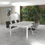 Table de réunion 6-8 personnes Tempo - Mobel Linea - Blanc 9010, 200, Blanc_0