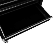 Vidaxl chariot à outils avec 4 tiroirs acier noir 147189_4