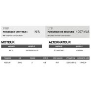 AT-1020 50 Hz triphasé - Groupe électrogène en container - Inmesol - 1001,5 kVA - Moteur MTU 16V2000G25-3D_4