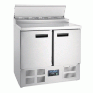 Comptoir de préparation réfrigéré pizzas salades 254L Polar Série G 5 GN 1/6 G604 Polar_4