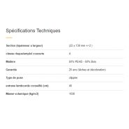 Sopra - clôture en composite Novodeck - longueur 400 cm - teintes bois exotique - réf. LAM267_4