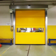 Porte industrielle à enroulement rapide - système d'automatisation essentiel - design minimal - RolliGO_4