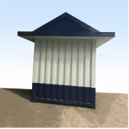 Maison de garde de sentinelle - Châssis en acier - Isolation thermique et résistance au feu classe A_4