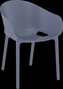 Fauteuils empilables monobloc - Lot de 6 - SKY PRO_4