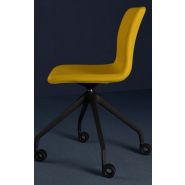 Koda Swiveling - Chaise de bureau ergonomique - Sitis - Pied polyamide noir/blanc, accoudoirs noir/chrome, dossier 2 hauteurs_4