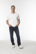 T-shirt homme col V Softstyle - Réf: GI64V00 - 100% coton ring spun pré-rétréci - Marque Gildan_4