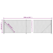 Vidaxl clôture à mailles losangées avec bride vert 1,1x25 m 153946_4