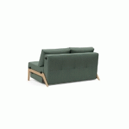 Innovation Living - Canapé design Cubed Wood 02 convertible lit 160x200 cm - Tissu Elegance Green_4