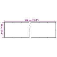 Vidaxl écran d'intimité de jardin aspect pierre de rebord gris pvc 4005474_4