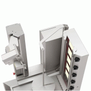 Grill Döner kebab gaz automatique 5 brûleurs max 120 kg_4