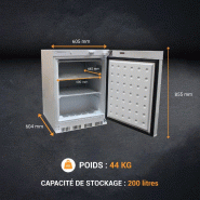 Armoire congélateur laquée blanc 200 litres | L2g - AW-RN200_4