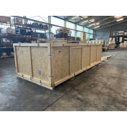 Caisse en bois navette sur-mesure en OSB F- Réutilisable - NIMP15 SEI 4C - Fret Maritime