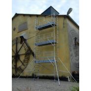 Échafaudage roulant aluminium Totem 2 Line 250 - Comabi SNC - hauteur de travail maximale 9,90 m_4