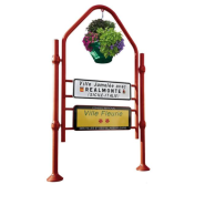 Panneau entrée de ville Province - Hauteur 3140 mm - Largeur 1722 mm - 4 pommeaux au choix_4