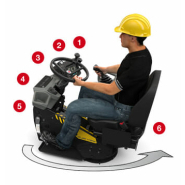 Dumper à pneus Dual View DV100 - Siège pivotant 180°, benne 4750L, transmission hydrostatique_4