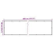 Vidaxl écran d'intimité de jardin aspect de plante vert 400x90 cm pvc 4005461_4