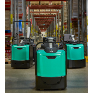 Chariot préparateur de commandes au sol VELIA ES OPB12N2F - 1200 kg - électrique - fourches élevables_4