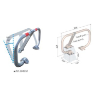 Bloc parking BPE - tube acier galvanisé avec bandes réflectos et 3 systèmes d'ouverture_4