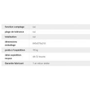 Balance compteuse ELW-6080-TCP avec imprimante - Balance Milliot - Portée max. 600 kg - Plateau inox 600x800 mm_4