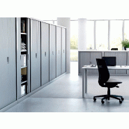 Armoire métallique - 4 étagères + penderie - rideau PVC - Hauteur : 198 cm So Salamanca_4