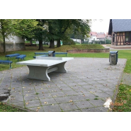 Table de ping pong en béton - BTHEB01 - Résistante aux intempéries et adaptée à un usage collectif_4