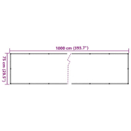 Vidaxl écran d'intimité de jardin aspect pierre 1000x75 cm pvc 4005426_4