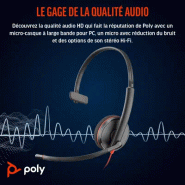Micro-casque Poly Blackwire 3210 monaural USB-C + adaptateur USB-C/A_4