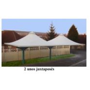 Préau pour école primaire UNO - 25 m² sur poteau déporté en acier galvanisé_4