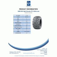 18x9.50-8 ATV Quad Tyres Wanda P361 Dirt Trail E-Marked Road Legal (Set of 3)_4