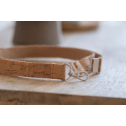 Tour de cou en liège - avec mousqueton en métal et système anti-étranglement en plastique paille de blé_4