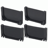 Vidaxl caniveau de drainage 2 pcs plastique 2 m 275500_4