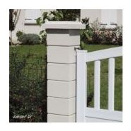 Chapeau de pilier plat double couronnement - chapeau de poteau - weser - 32 x 32 x 7 cm à  50 x 50 x 6 cm_4