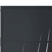 Vidaxl portail de jardin anthracite 105x155cm acier conception d'herbe 153169_4