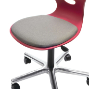 Chaise Pivotante  - ressort à gaz, mobile, ergonomique et confortable - EWS.25_4