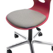 Chaise scolaire pivotante à roulettes EWS.25 - Coque ergonomique en polypropylène_4